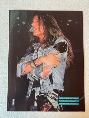 Skid Row’s Sebastian Bach pinup